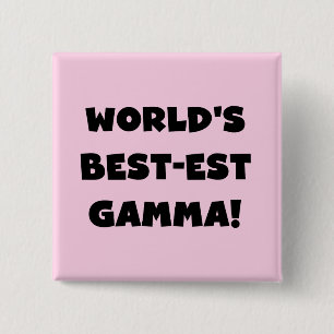 World's Best-est Gamma Black and White Button
