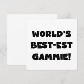 World's Best-est Gammie Black and White Gifts (Front/Back)