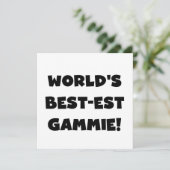 World's Best-est Gammie Black and White Gifts (Standing Front)