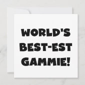 World's Best-est Gammie Black and White Gifts (Front)