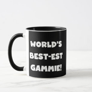 World's Best-est Gammie Black and White Gifts Mug