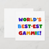 World's Best-est Gammie Bright Colors Gifts (Front/Back)