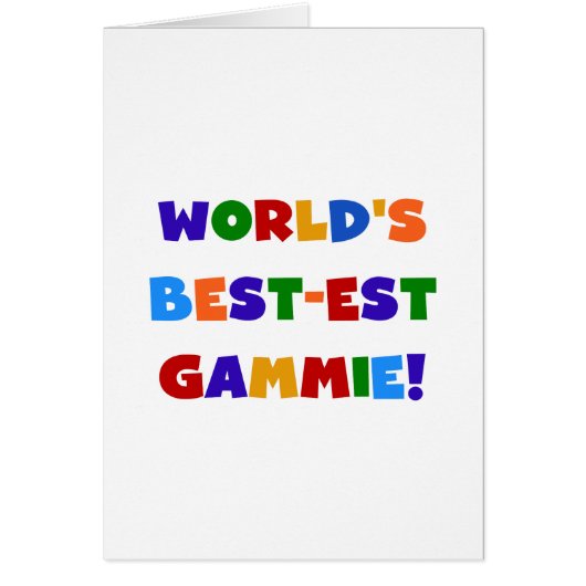 World's Best-est Gammie Bright Colors Gifts (Front)