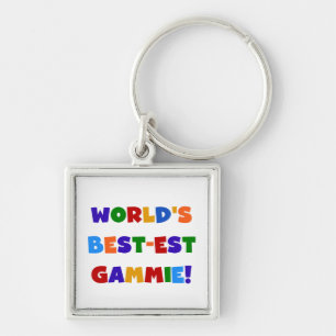 World's Best-est Gammie Bright Colors Gifts Keychain