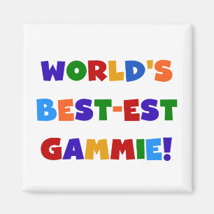 World's Best-est Gammie Bright Colors Gifts Magnet