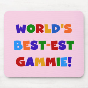 World's Best-est Gammie Bright Colors Gifts Mouse Pad