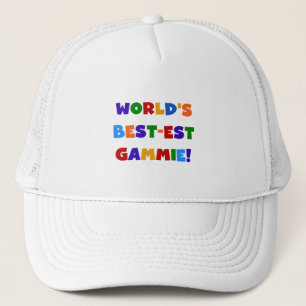 World's Best-est Gammie Bright Colors Gifts Trucker Hat