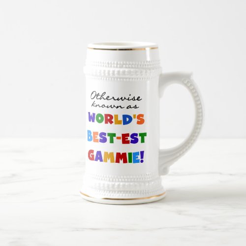 Worlds Best_est Gammie T_shirts and Gifts Beer Stein