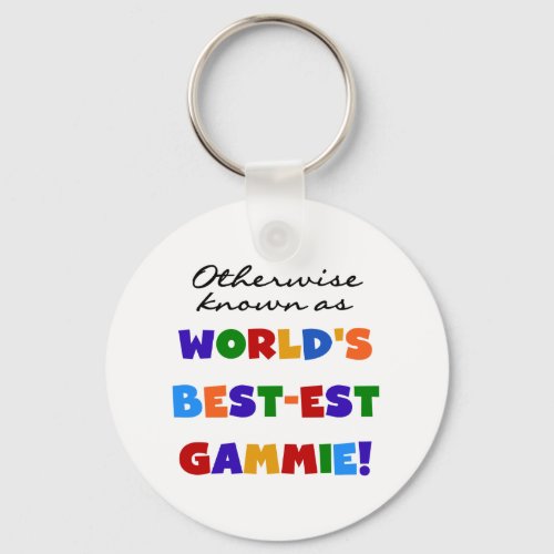 Worlds Best_est Gammie T_shirts and Gifts Keychain
