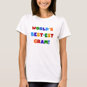 World's Best-est Gram Bright Colors Gifts T-Shirt