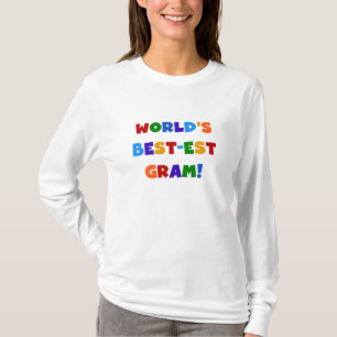 World's Best-est Gram Bright Colors Gifts T-Shirt