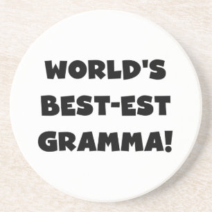 World's Best-est Gramma Black or White Drink Coaster