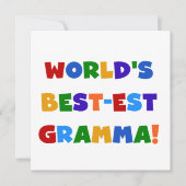 World's Best-est Gramma Bright Colors (Front)