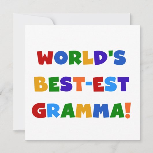 World's Best-est Gramma Bright Colors (Front)