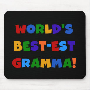 World's Best-est Gramma Bright Colors Mouse Pad