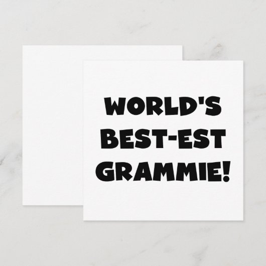 World's Best-est Grammie Black or White Gifts (Front/Back)