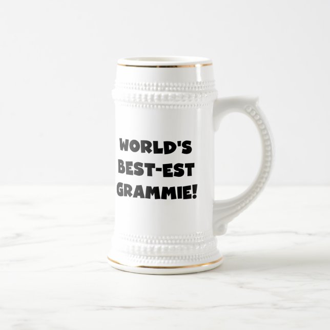 World's Best-est Grammie Black or White Gifts Beer Stein (Right)