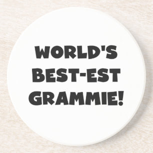 World's Best-est Grammie Black or White Gifts Drink Coaster