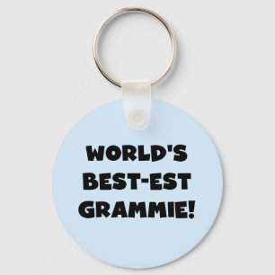 World's Best-est Grammie Black or White Gifts Keychain