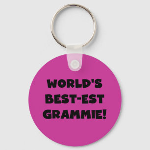 World's Best-est Grammie Black or White Gifts Keychain