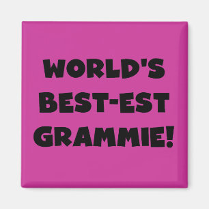World's Best-est Grammie Black or White Gifts Magnet