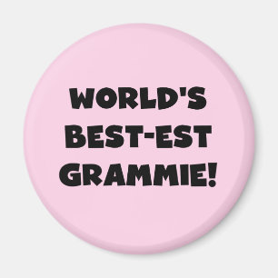 World's Best-est Grammie Black or White Gifts Magnet