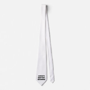 World's Best-est Grammie Black or White Gifts Tie