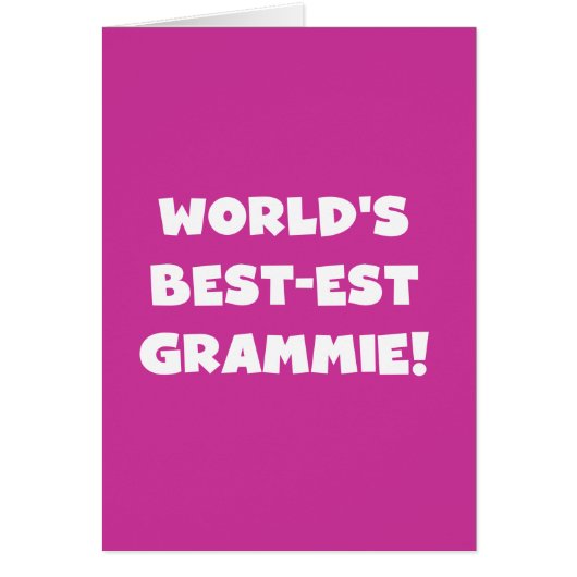 World's Best-est Grammie White T-shirts and Gifts (Front)