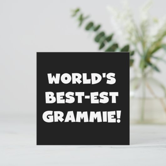 World's Best-est Grammie White T-shirts and Gifts (Standing Front)