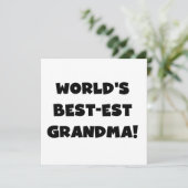 World's Best-est Grandma Black T-shirts and Gifts (Standing Front)