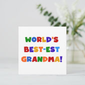 World's Best-est Grandma Bright T-shirts and Gifts (Standing Front)