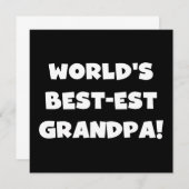 World's Best-est Grandpa Black or White Text (Front/Back)