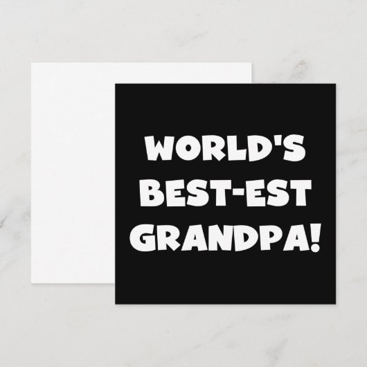 World's Best-est Grandpa Black or White Text (Front/Back)