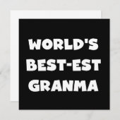World's Best-est Granma Black and White (Front/Back)
