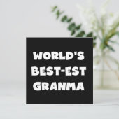 World's Best-est Granma Black and White (Standing Front)