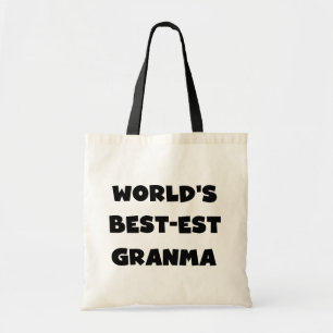 World's Best-est Granma Black and White Tote Bag