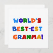 World's Best-est Granma Bright Colors (Front/Back)