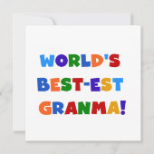 World's Best-est Granma Bright Colors (Front)