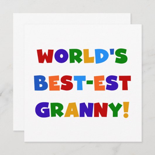 World's Best-est Granny Bright Colors (Front/Back)