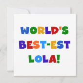World's Best-est Lola T-shirts and Gifts (Front)