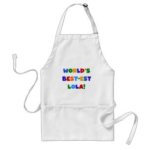 World's Best-est Lola T-shirts and Gifts Adult Apron