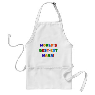 World's Best-est Nana Bright Colors T-shirts Adult Apron
