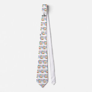 World's Best-est Nanny Bright Colors Gifts Tie
