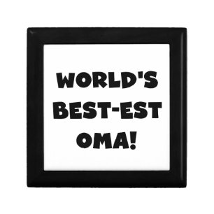 World's Best-est Oma Black or White Gifts Jewelry Box