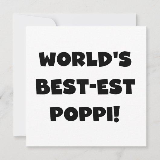 World's Best-est Poppi Black Text Gifts (Front)
