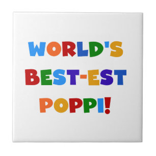 World's Best-est Poppi Bright Colors Gifts Tile