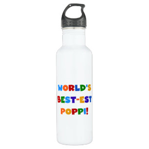 World's Best-est Poppi Bright Colors Water Bottle