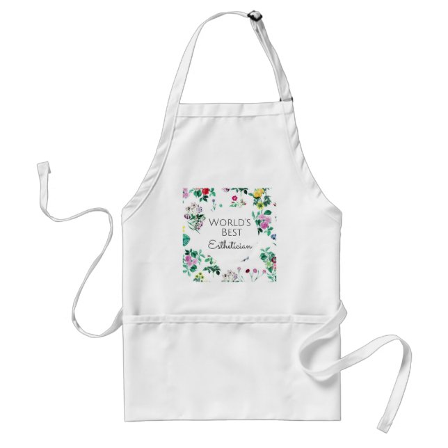 World's Best Esthetician gift 4 Adult Apron (Front)