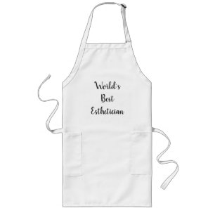 World's best esthetician long apron
