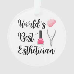 World's best esthetician ornament